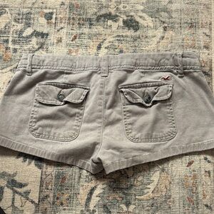 Hollister Y2K Gray Shorts Women's Cargo Shorts size 5 Vintage